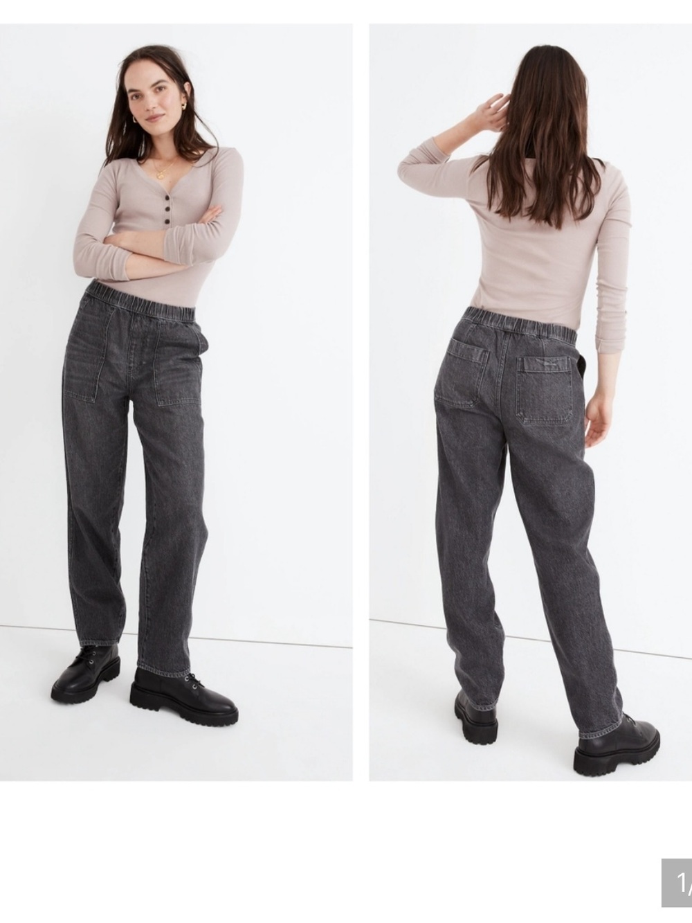 Madewell Pull-On Jean in Chelford Wash